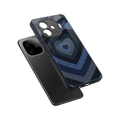 Y2K Frosted Berry Hearts sleek iqoo neo 10r 5g cover with tempered glass back and TPU edges