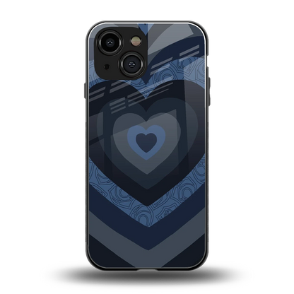 Y2K Frosted Berry Hearts back phone cover | glass case for iphone 13 mini