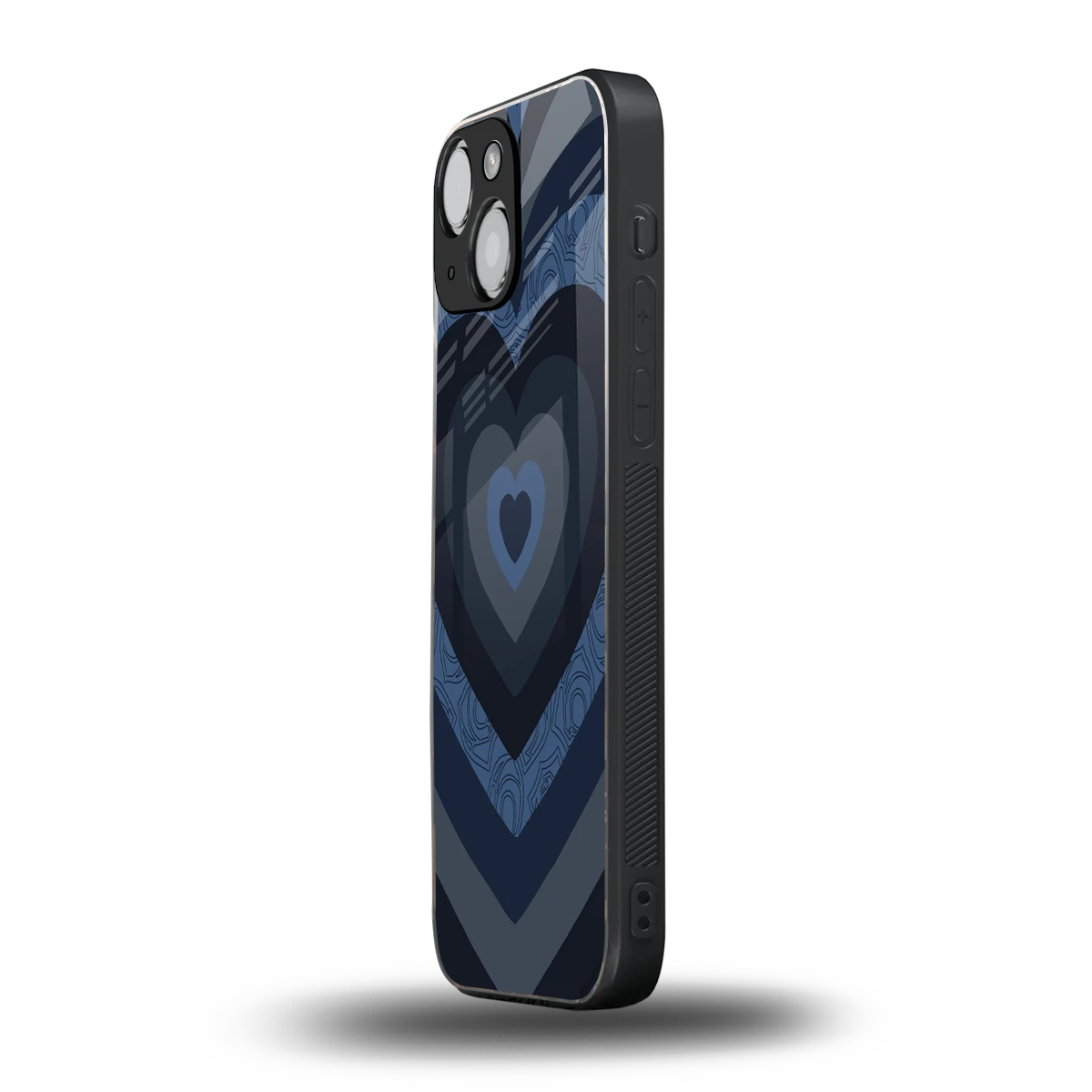 Y2K Frosted Berry Hearts iphone 13 mini mobile cover | shockproof glass phone case