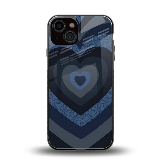 Y2K Frosted Berry Hearts back phone cover | glass case for iphone 13