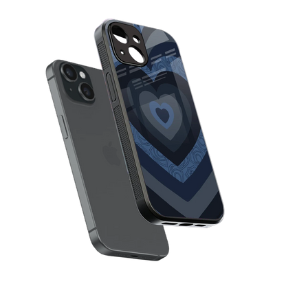 Y2K Frosted Berry Hearts sleek iphone 13 cover with tempered glass back and TPU edges