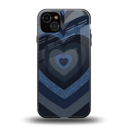 Y2K Frosted Berry Hearts back phone cover | glass case for iphone 14 plus