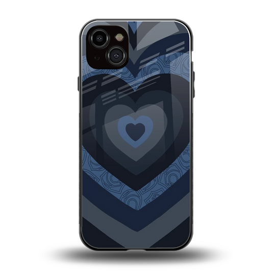 Y2K Frosted Berry Hearts back phone cover | glass case for iphone 14 plus