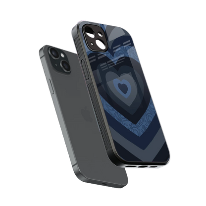 Y2K Frosted Berry Hearts sleek iphone 14 plus cover with tempered glass back and TPU edges
