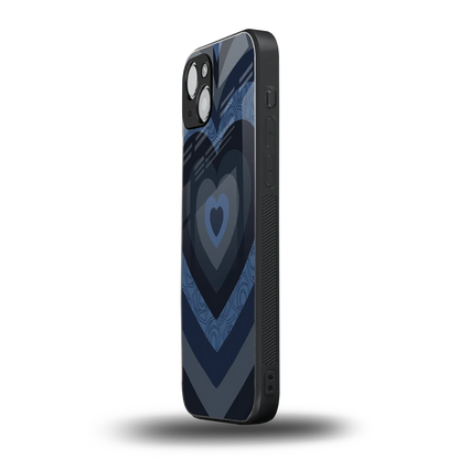 Y2K Frosted Berry Hearts iphone 14 plus mobile cover | shockproof glass phone case