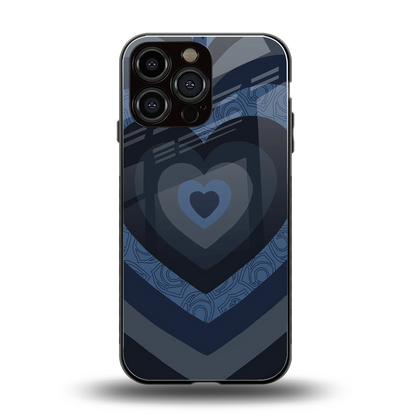 Y2K Frosted Berry Hearts back phone cover | glass case for iphone 15 pro max