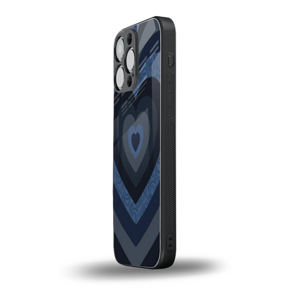 Y2K Frosted Berry Hearts iphone 15 pro max mobile cover | shockproof glass phone case
