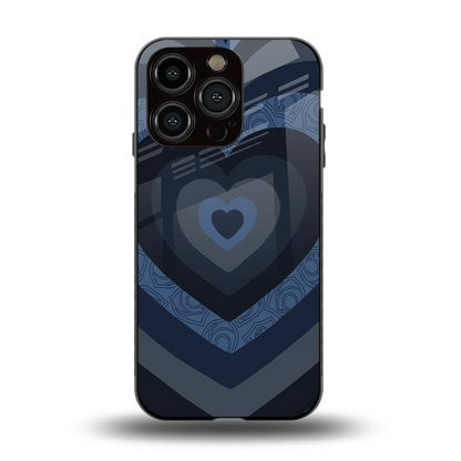 Y2K Frosted Berry Hearts back phone cover | glass case for iphone 15 pro
