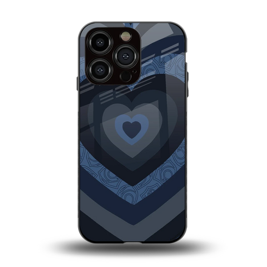Y2K Frosted Berry Hearts back phone cover | glass case for iphone 15 pro
