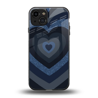 Y2K Frosted Berry Hearts back phone cover | glass case for iphone 15