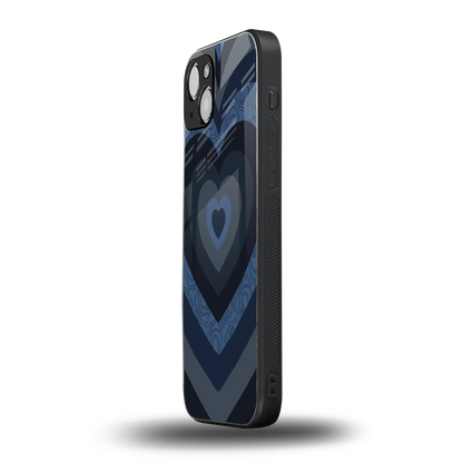 Y2K Frosted Berry Hearts iphone 15 mobile cover | shockproof glass phone case