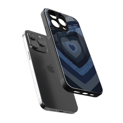 Y2K Frosted Berry Hearts sleek iphone 15 pro cover with tempered glass back and TPU edges
