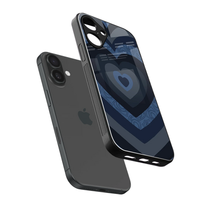 Y2K Frosted Berry Hearts sleek iphone 16 plus cover with tempered glass back and TPU edges