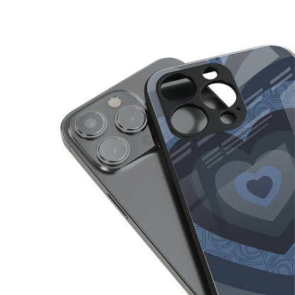 Y2K Frosted Berry Hearts stylish phone case for iphone 11 | glossy glass and slim fit
