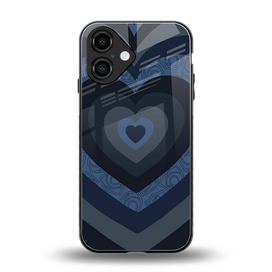 Y2K Frosted Berry Hearts back phone cover | glass case for iphone 16