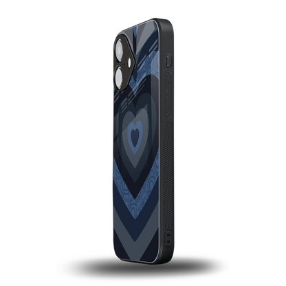 Y2K Frosted Berry Hearts iPhone 16 mobile cover | shockproof glass phone case