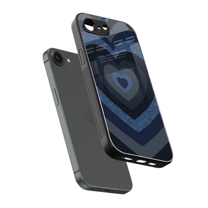 Y2K Frosted Berry Hearts sleek iphone 17e cover with tempered glass back and TPU edges