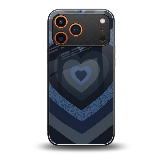 Y2K Frosted Berry Hearts back phone cover | glass case for iphone 17 pro max