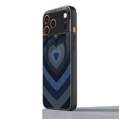 Y2K Frosted Berry Hearts iphone 17 pro mobile cover | shockproof glass phone case