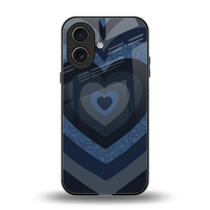Y2K Frosted Berry Hearts back phone cover | glass case for iphone 17