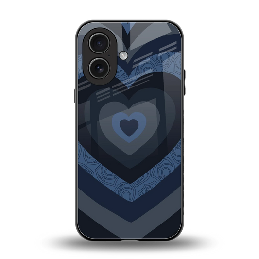 Y2K Frosted Berry Hearts back phone cover | glass case for iphone 17