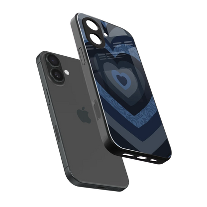 Y2K Frosted Berry Hearts sleek iphone 17 cover with tempered glass back and TPU edges
