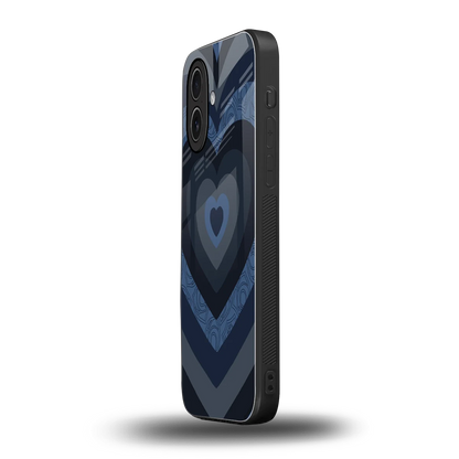 Y2K Frosted Berry Hearts iphone 17 mobile cover | shockproof glass phone case