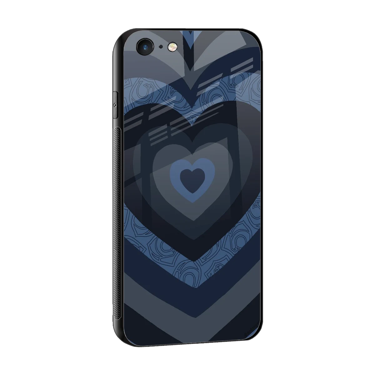 Y2K Frosted Berry Hearts sleek iphone 6 cover with tempered glass back and TPU edges