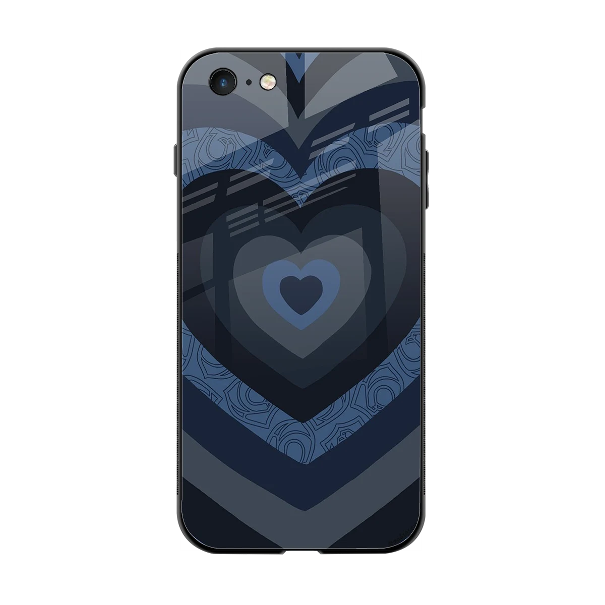 Y2K Frosted Berry Hearts back phone cover | glass case for iphone 6