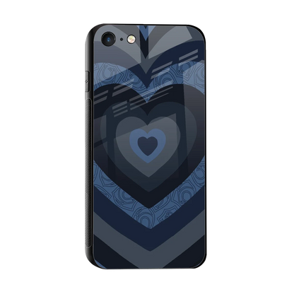 Y2K Frosted Berry Hearts sleek iphone 7 cover with tempered glass back and TPU edges