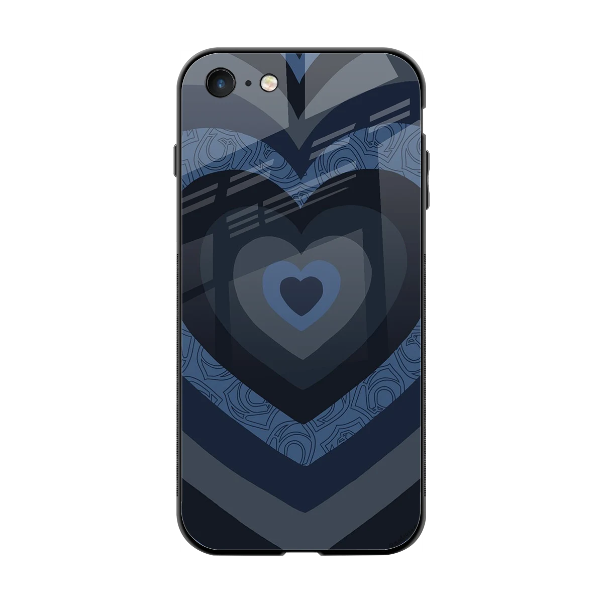 Y2K Frosted Berry Hearts back phone cover | glass case for iphone 7