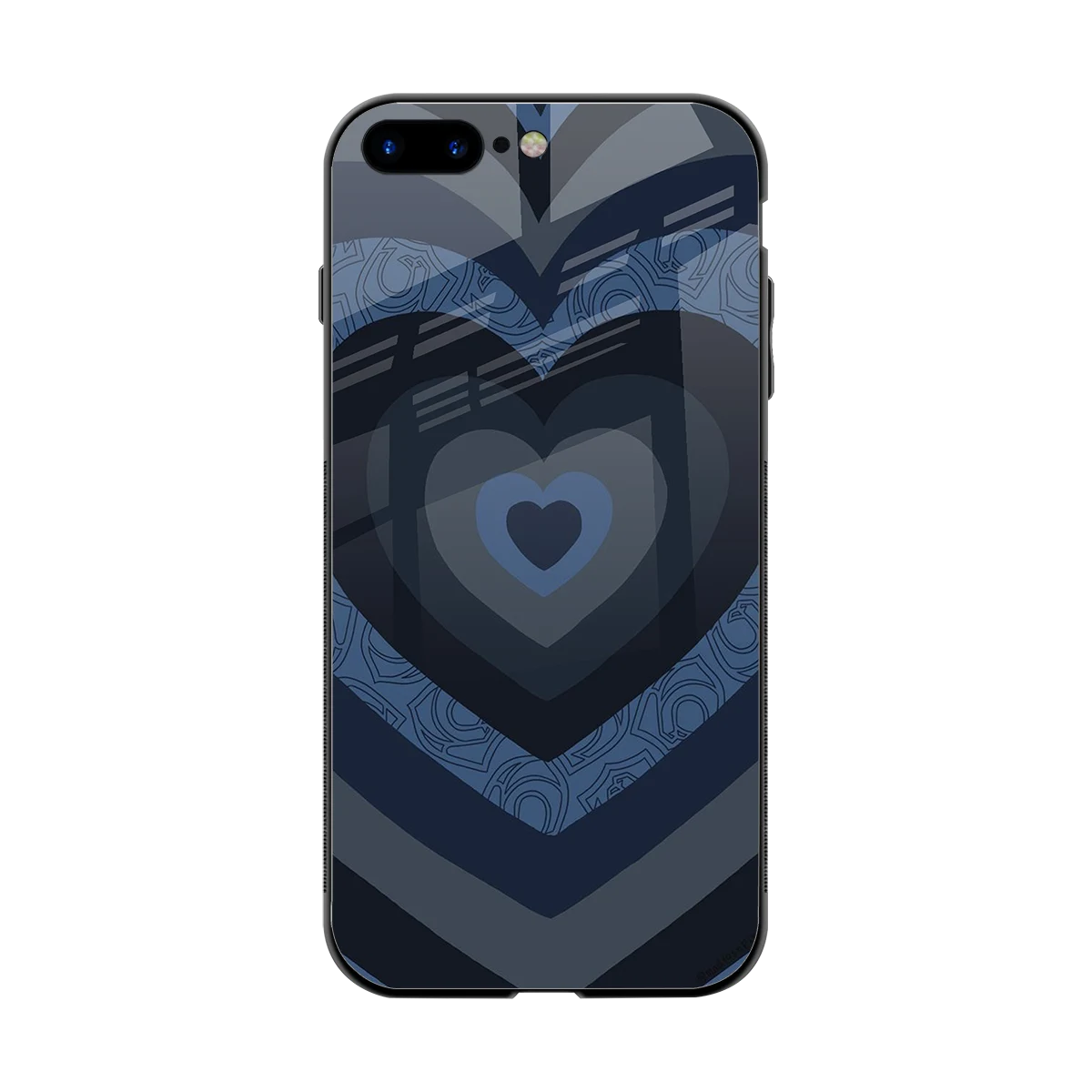 Y2K Frosted Berry Hearts back phone cover | glass case for iphone 7 plus
