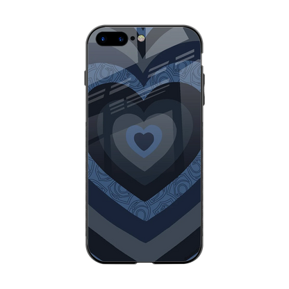 Y2K Frosted Berry Hearts back phone cover | glass case for iphone 8 plus