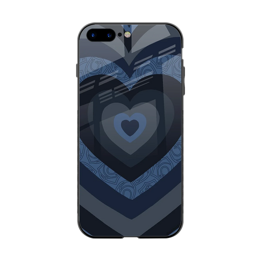 Y2K Frosted Berry Hearts back phone cover | glass case for iphone 8 plus