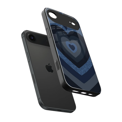 Y2K Frosted Berry Hearts sleek iphone air cover with tempered glass back and TPU edges