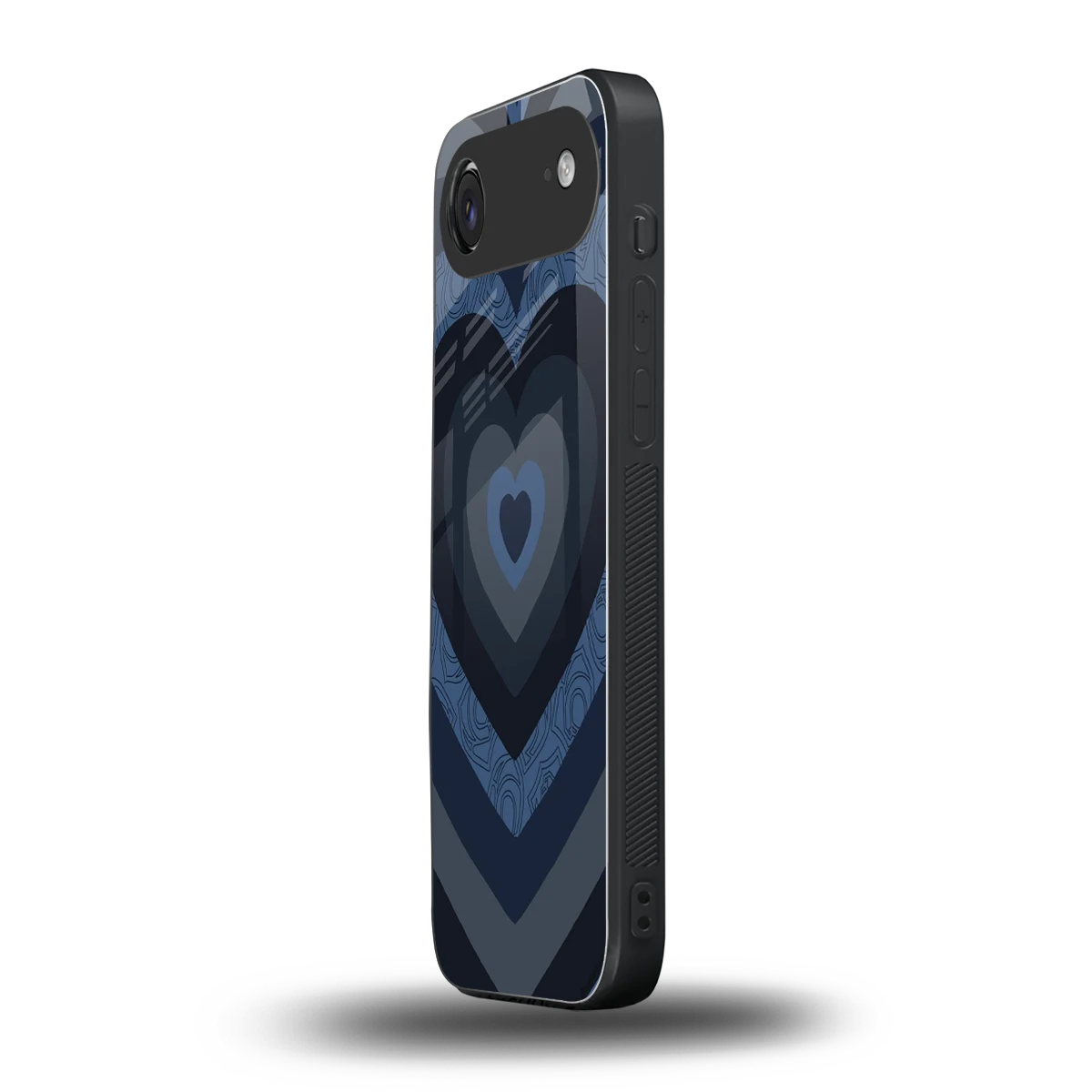 Y2K Frosted Berry Hearts iphone air mobile cover | shockproof glass phone case
