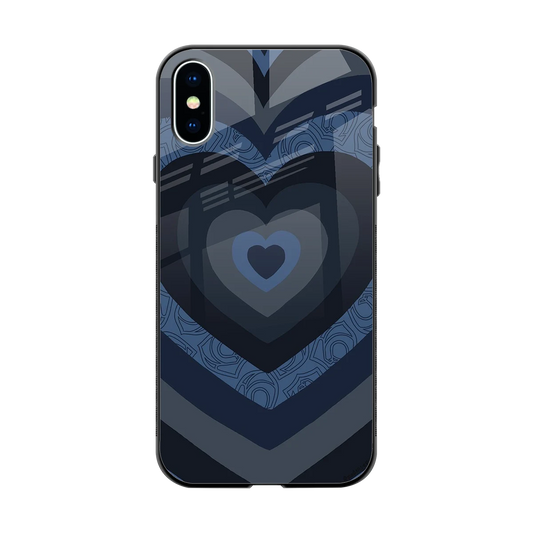 Y2K Frosted Berry Hearts back phone cover | glass case for iphone x