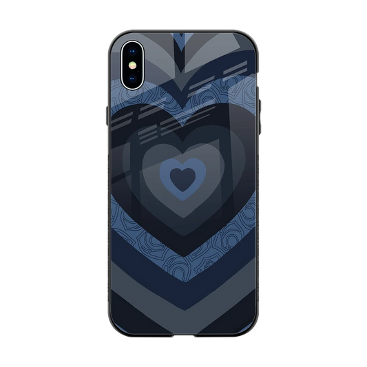 Y2K Frosted Berry Hearts back phone cover | glass case for iphone xs max