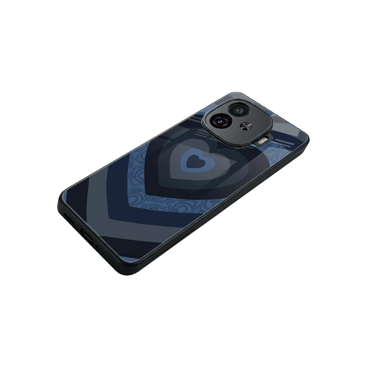 Y2K Frosted Berry Hearts stylish phone case for iqoo neo 10r 5g | glossy glass and slim fit