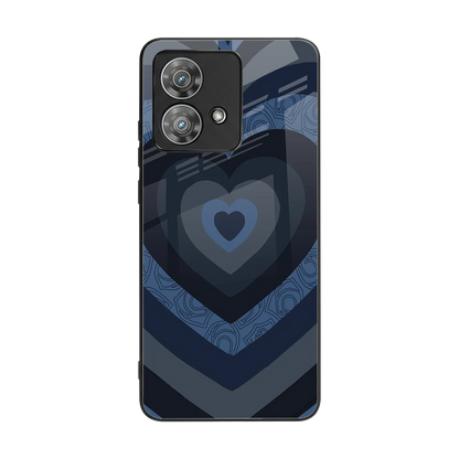 Y2K Frosted Berry Hearts back phone cover | glass case for motorola edge 40 neo 5g