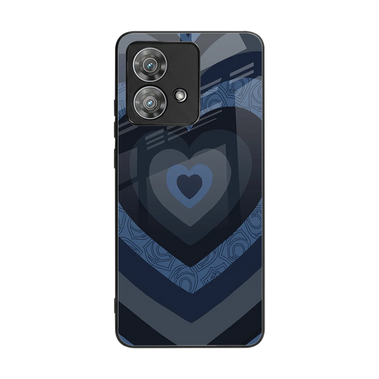 Y2K Frosted Berry Hearts back phone cover | glass case for motorola edge 40 neo 5g