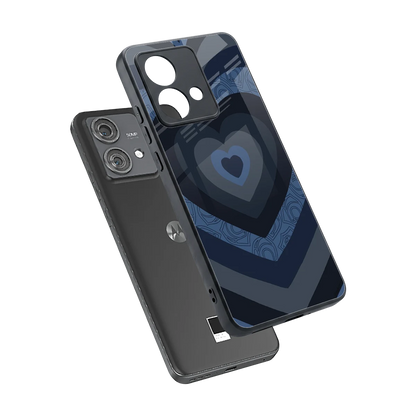 Y2K Frosted Berry Hearts sleek motorola edge 40 neo 5g cover with tempered glass back and TPU edges
