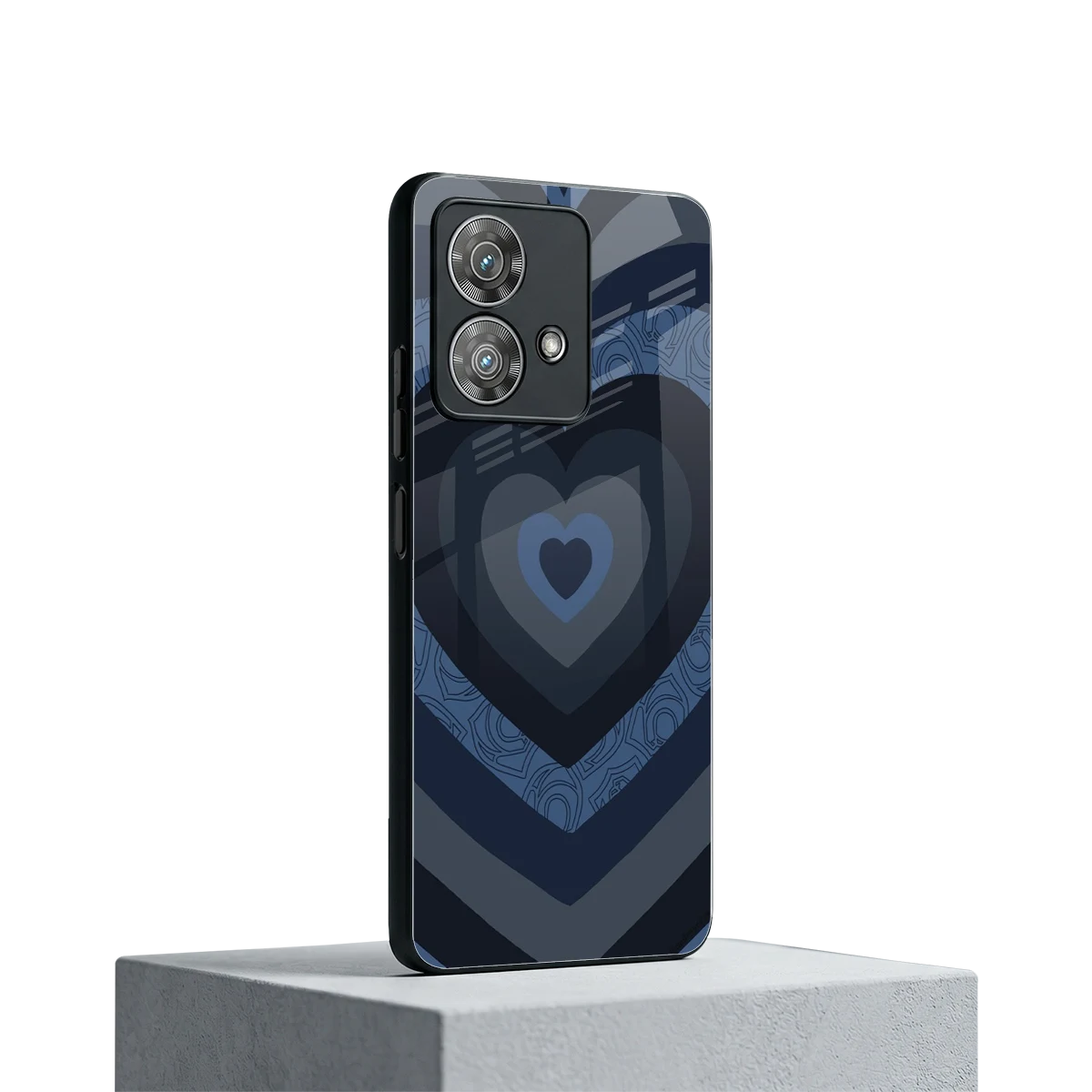 Y2K Frosted Berry Hearts motorola edge 40 neo 5g mobile cover | shockproof glass phone case