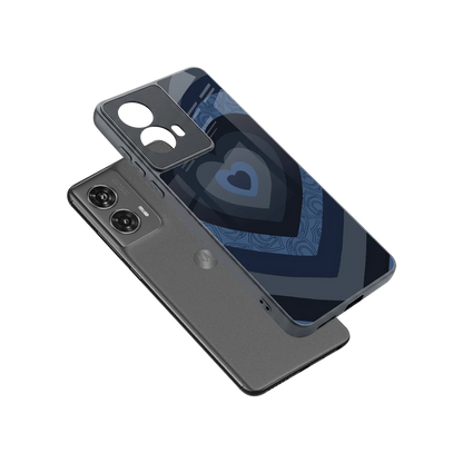 Y2K Frosted Berry Hearts sleek motorola edge 50 fusion cover with tempered glass back and TPU edges
