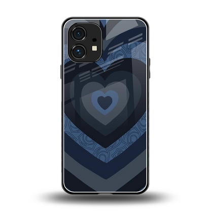 Y2K Frosted Berry Hearts back phone cover | glass case for nothing phone 1