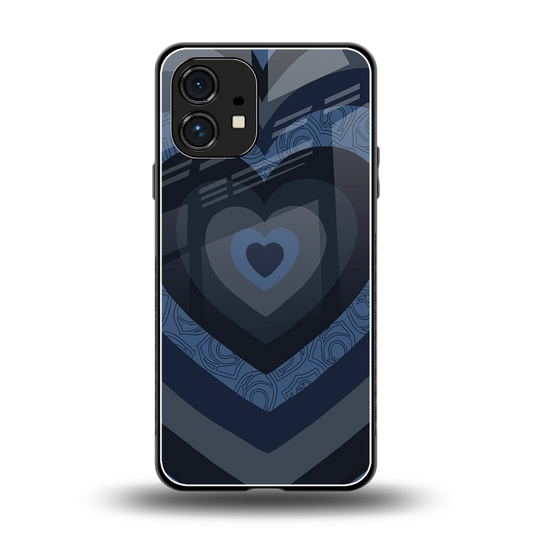 Y2K Frosted Berry Hearts back phone cover | glass case for nothing phone 1
