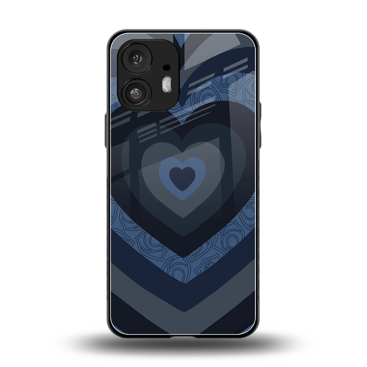 Y2K Frosted Berry Hearts back phone cover | glass case for nothing phone 2