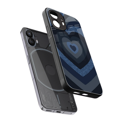 Y2K Frosted Berry Hearts sleek nothing phone 2 cover with tempered glass back and TPU edges