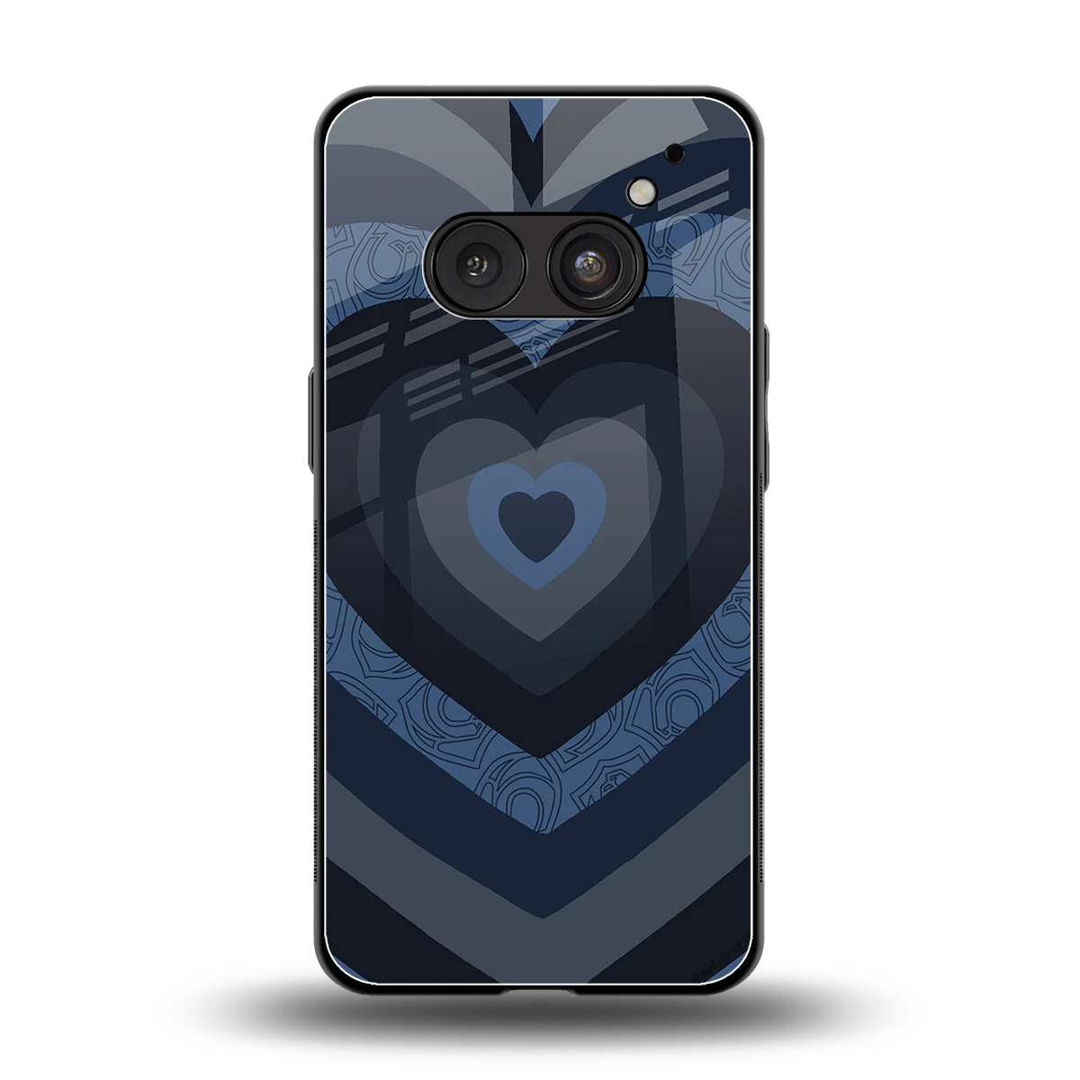 Y2K Frosted Berry Hearts back phone cover | glass case for nothing phone 2a
