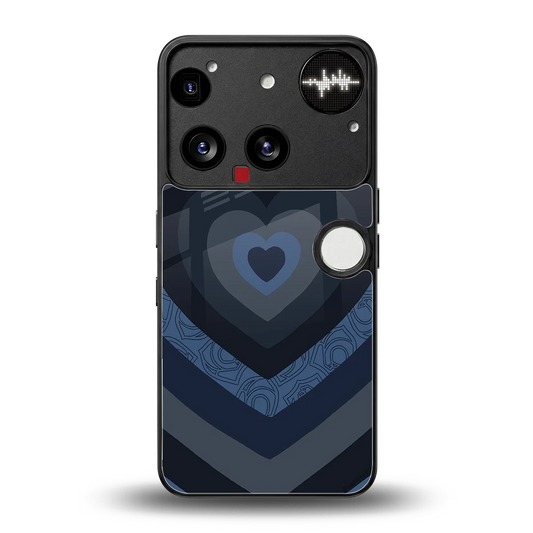 Y2K Frosted Berry Hearts back phone cover | glass case for nothing phone 3